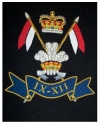 Medium Embroidered Badge - 9th/12th Royal Lancers